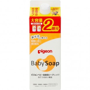 Pigeon Baby Soap Whole Body Foam Soap Moist Refill Pack 800ml (Fragrance Free)